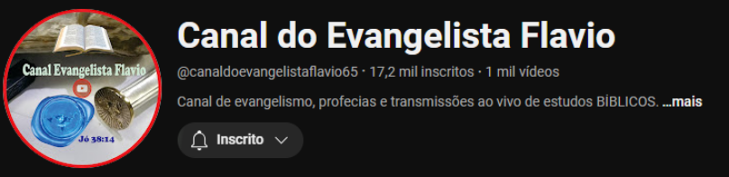 canal do evangelista flavio